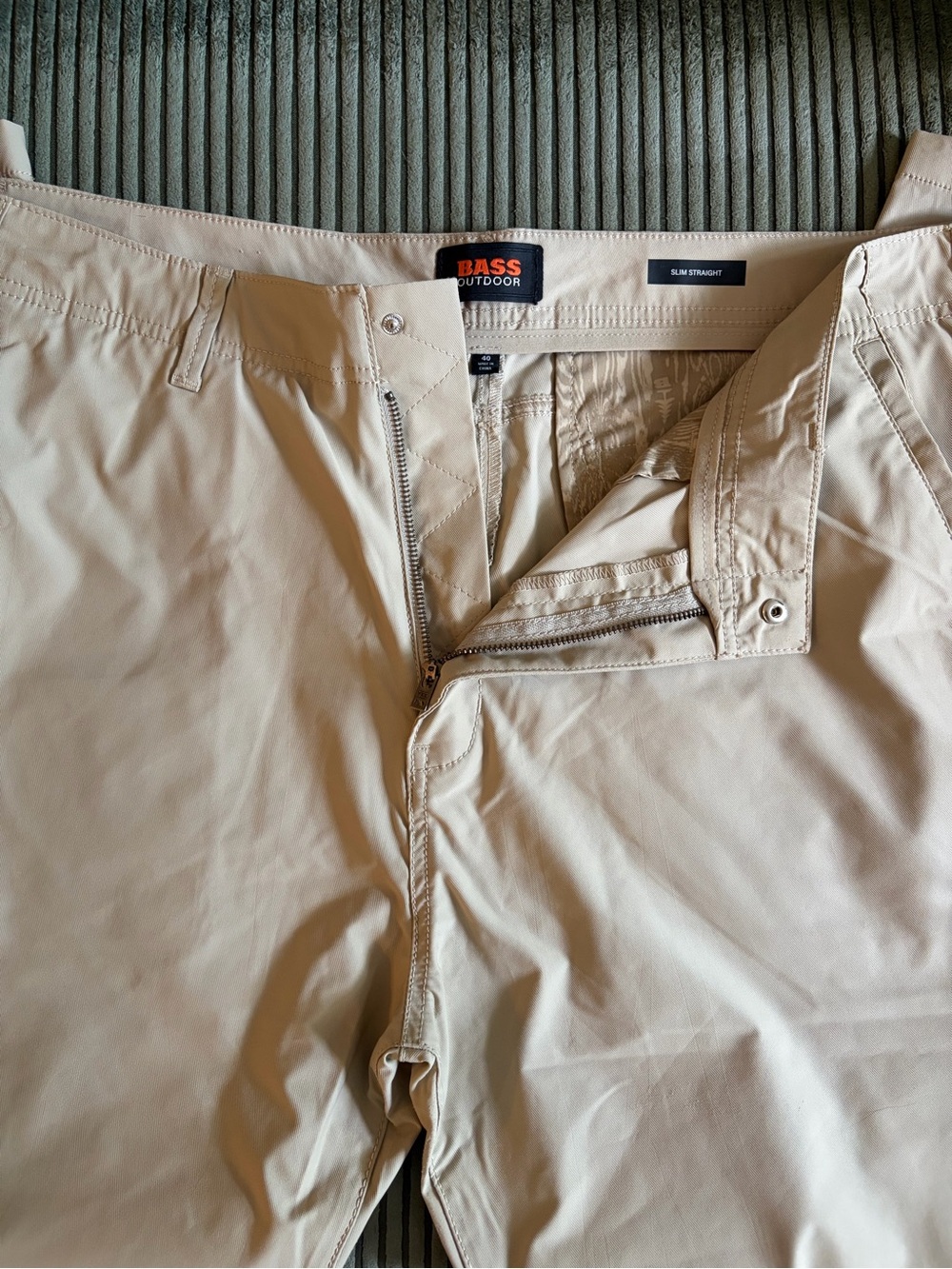 BASS Outdoor Slim Straight Beige Pants